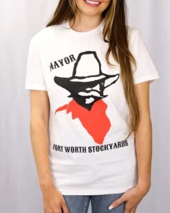 Mayor Of The Stockyards T-Shirt -Johnny Corral Shop 0D6A3101