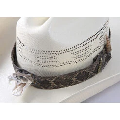 Randal's Wildlife Creations Rattlesnake Hatband With Head