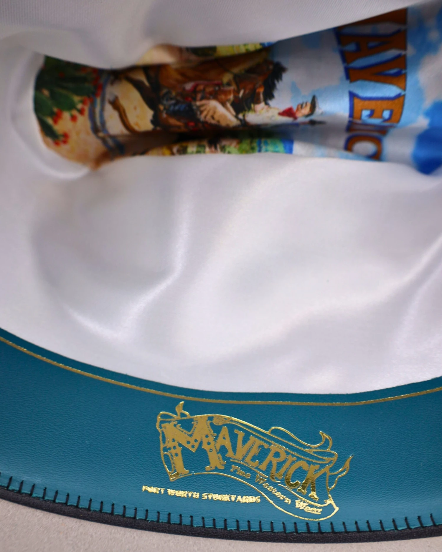 MAVERICK FINE WESTERN WEAR PLATINUM DROVER HAT 6 MAVERICK FINE WESTERN WEAR PLATINUM DROVER HAT - Image 6