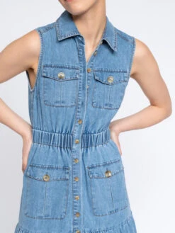 SMF BUTTON POCKETS DRESS -Johnny Corral Shop 1676298064 5364478d2cce7d7f3e2015c7a17d8ee1