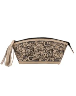 QUE CHULA CHICA CREAM COSMETIC BAG