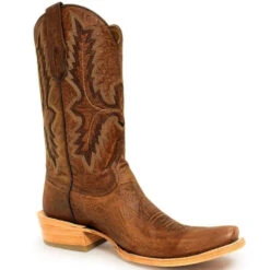Corral Boots CORRAL MEN'S BROWN EMBROIDERY NARROW SQUARE TOE BOOT