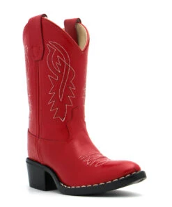 Old West Children's Retro Red Boots