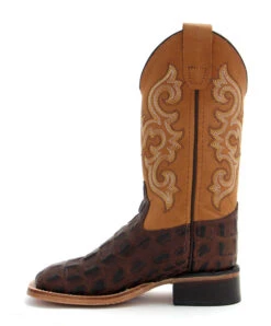 Old West Children's Gator Print Boot -Johnny Corral Shop 243 bsc1830 side2