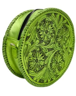 QUE CHULA REDONDO METALLIC GREEN PURSE -Johnny Corral Shop 262 6ce56bdb 1775 4adf 9907 296425bea3eb