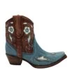 Corral Boots CIRCLE G BY CORRAL WOMEN'S BLUE AND BROWN FLORAL INLAY BOOT