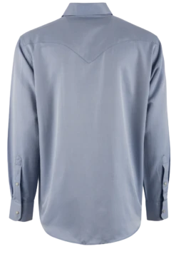 Madison Creek Men's Long Sleeve Western Shirt -Johnny Corral Shop 301 BISLEYTWILLBLUEMADCRK 3