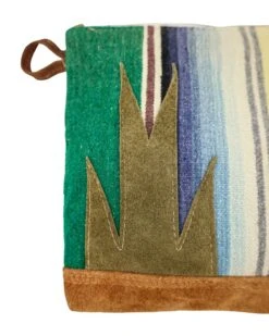 TOTEM SALVAGED ZIP SERAPE LEATHER APPLIQUE POUCH -Johnny Corral Shop 36 cb12dcf6 dba2 446a b0db 0193217244dc