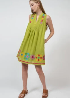UNCLE FRANK BRITE ON LIME DRESS -Johnny Corral Shop 75591 2