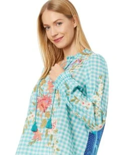 JOHNNY WAS Nalina Ruffle Scarf Back Blouse -Johnny Corral Shop 81QPYyyY XL. AC SR1472 1840