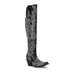 Corral Boots CORRAL WOMEN'S EMBROIDERY STUDS TALL TOP BOOT