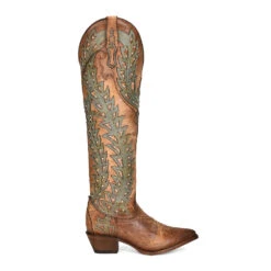 Corral Boots CIRCLE G WOMEN'S EMBROIDERY AND CRYSTALS TALL POINTED BOOT -Johnny Corral Shop C3946 boot 01
