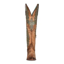 Corral Boots CIRCLE G WOMEN'S EMBROIDERY AND CRYSTALS TALL POINTED BOOT -Johnny Corral Shop C3946 boot 05