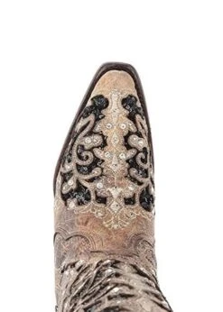 Corral Boots CORRAL WOMEN'S INLAY EMBROIDERED STUDDED CRYSTAL BOOT -Johnny Corral Shop CORRAL4 b29ec42a cd3c 4a47 9043 663e6df3135b