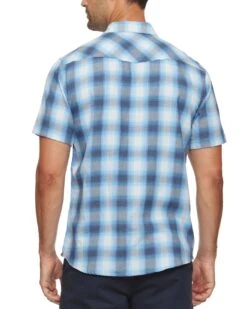 FLAG AND ANTHEM GADSDEN VINTAGE SOFT WESTERN SHIRT -Johnny Corral Shop DS SP23WS1159 GADSDEN SS VINTAGE WASH WESTERN SHIRT BLUE BLACK WHITE 012 1800x1800 e1377616 319e 4ebc 8e18 3d4268d2f7c1