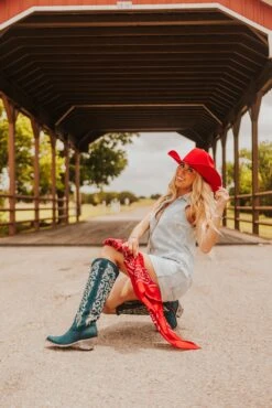 RED BANDANA SILK WILDRAG -Johnny Corral Shop ED20090C C63C 4FFD A58D 6C12A278FF34