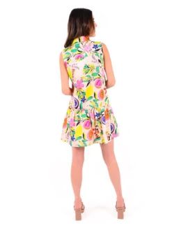 EMILY MCCARTHY DAISY FLORAL DRESS -Johnny Corral Shop EMCSU23 D1 DaisyDress FloralCitrus Back1