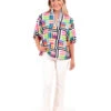 EMILY MCCARTHY POPPY MADRAS BLOUSE
