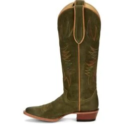 JUSTIN WOMEN'S CLARA OLIVE SUEDED BOOT -Johnny Corral Shop JST 009 VN4465