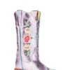 MACIE BEAN KIDS PINK METALLIC FLORAL BOOT
