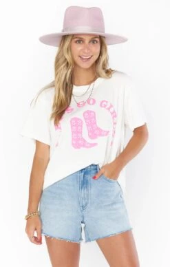 SHOW ME YOUR MUMU TRAVIS LET'S GO GIRLS TEE -Johnny Corral Shop MS3 934 LE92 03