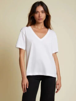 NATION NINA VINTAGE FIT V NECK TOP -Johnny Corral Shop NINATEE 2157CNX WHT 1 600x 1315a614 c9f1 4dd3 8bdc 86934a900eaa
