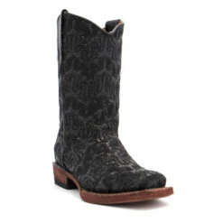 Tanner Mark Toddler Black Sequin Boot