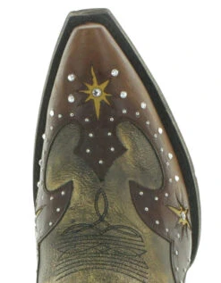 OLD GRINGO WOMEN'S GALACTIC BUCKAROO BOOTS -Johnny Corral Shop Old Gringo Galactic Buckaroo Blue Copper Boots L3576 1 Toe 42165