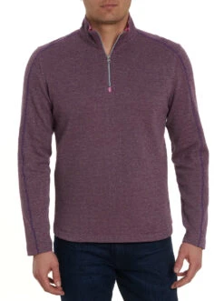 ROBERT GRAHAM MEN'S DELAGE LONG SLEEVE KNIT -Johnny Corral Shop RF226024CF DELAGE BERRY 02 1000x 4770d447 af56 4a1a 986e c07957596a04