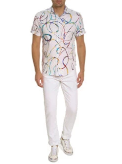 ROBERT GRAHAM RAMPAGE SHORT SLEEVE SHIRT -Johnny Corral Shop RS232048CF RAMPAGE WHITE 01 600x 394560ff ae50 4c41 ad34 ae08e162509a