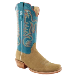 R. WATSON MEN'S ROUGHOUT SAND BLUE TOP BOOT