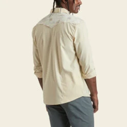 HOWLER MEN'S H Bar B Tech Longsleeve Shirt -Johnny Corral Shop S23 LS Shirts HBarB Tech Grainfields Hemp Back 8416b903 6fae 448b 81b7 02ed0ac5f65f