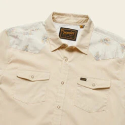 HOWLER MEN'S H Bar B Tech Longsleeve Shirt -Johnny Corral Shop S23 LS Shirts HBarB Tech Grainfields Hemp Flat Angle