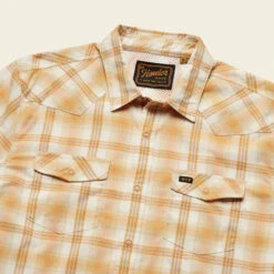 HOWLER MEN'S H Bar B Tech Longsleeve Shirt- HOME TEAM -Johnny Corral Shop S23 LS Shirts HBarB Tech Leon Plaid Home Team Flat Angle