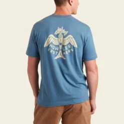 HOWLER MEN'S FRESH CATCH TEE -Johnny Corral Shop S23 Pocket Tee Fresh Catch Blue Horizon Back