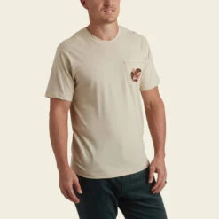 HOWLER MEN'S Frigate Badge Pocket T-Shirt -Johnny Corral Shop S23 Pocket Tee Frigate Bird Sand Front 6780fee9 9bae 4e14 bb69 b3185b92f2c9