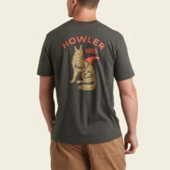 HOWLER MEN'S COYOTE HOWL POCKET TEE 9 HOWLER MEN'S COYOTE HOWL POCKET TEE -Johnny Corral Shop S23 Pocket Tee Howler Coyote Antique Black Back e28527d3 8c38 49ee a7fa 10e3149a95f5