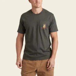 HOWLER MEN'S COYOTE HOWL POCKET TEE 8 HOWLER MEN'S COYOTE HOWL POCKET TEE -Johnny Corral Shop S23 Pocket Tee Howler Coyote Antique Black Front 57a21aa0 ab0a 4c09 8a18 48be2f6f5df1