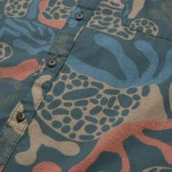 HOWLER MEN'S Mansfield Shirt- CITRON -Johnny Corral Shop S23 SS Shirts Mansfield Molecular Movements Antique Black Detail