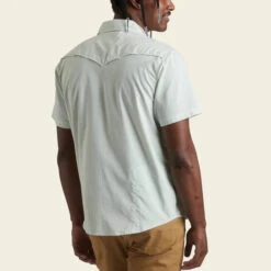 HOWLER MEN'S Open Country Tech Shirt -Johnny Corral Shop S23 SS Shirts Open Country Pecos Stripe Dove Back c42ea926 e5fe 4108 83ce 4b970e9e2c0e