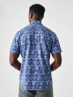 Faherty Doug Good Feather Short-Sleeve Knit Seasons Shirt (Single Pocket) -Johnny Corral Shop SP23 faherty mens MXS2305 XRV DGF SS KNIT SEASONS SHIRT SINGLE PKT SIX RIVERS SKY back 1 1000x d0327b98 f7a7 4e36 807e 891ea8eb3416