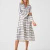Faherty Dream Cotton Gauze Vida Midi Dress