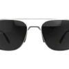 BEX MACH MATTE SILVER AND GRAY SUNGLASSES