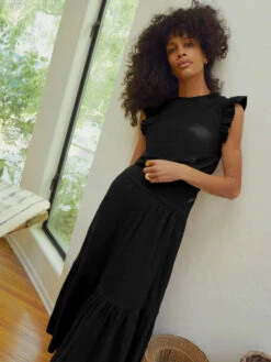 NATION YASMINE MIDI SKIRT- JET BLACK -Johnny Corral Shop YASMINE SKIRT 4170RS JBLK H 2 600x 45c12907 fa01 4c68 8ce1 115fe4e41710