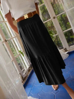 NATION YASMINE MIDI SKIRT- JET BLACK -Johnny Corral Shop YASMINE SKIRT 4170RS JBLK H 3 600x 54493453 a50d 4300 92d6 54ebc1099e82