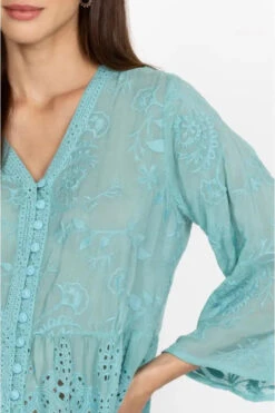 JOHNNY WAS INGRID REVEKA BLOUSE -Johnny Corral Shop c10423 2 marine blue 5