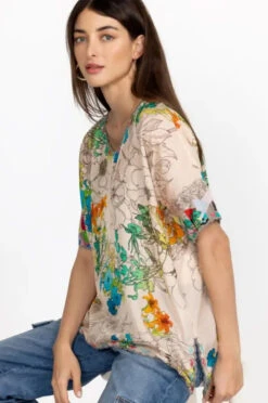 JOHNNY WAS SEQUENCE HALSEY BLOUSE -Johnny Corral Shop c11023a2 mti 3