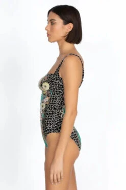 JOHNNY WAS MILA RUCHED ONE PIECE SWIMSUIT 7 JOHNNY WAS MILA RUCHED ONE PIECE SWIMSUIT -Johnny Corral Shop csw8623j mti 3