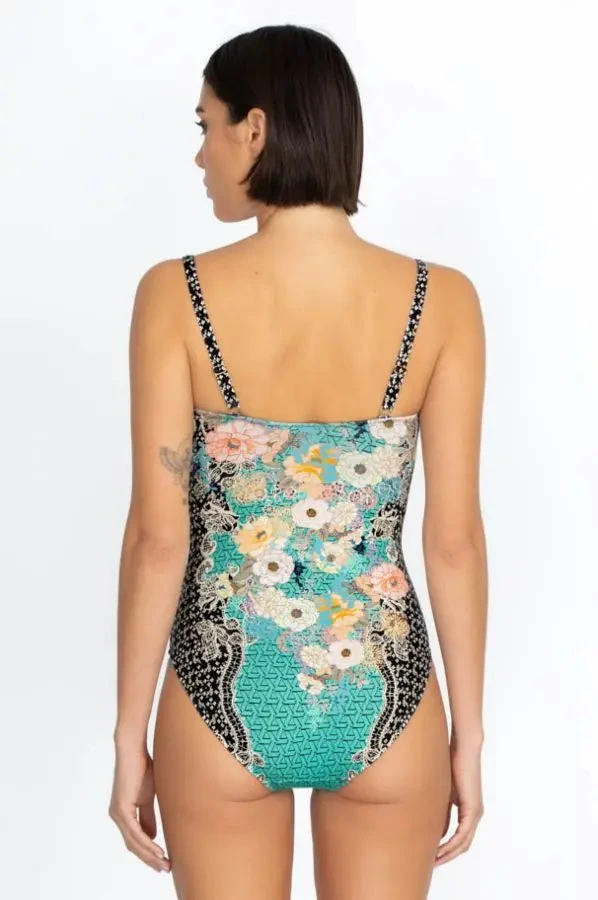 JOHNNY WAS MILA RUCHED ONE PIECE SWIMSUIT 4 JOHNNY WAS MILA RUCHED ONE PIECE SWIMSUIT - Image 4