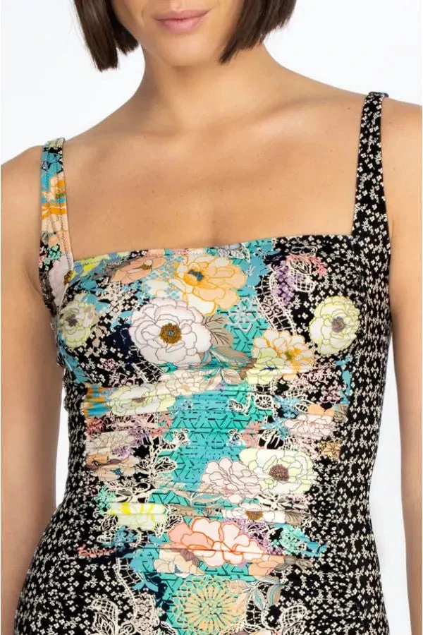 JOHNNY WAS MILA RUCHED ONE PIECE SWIMSUIT 5 JOHNNY WAS MILA RUCHED ONE PIECE SWIMSUIT - Image 5